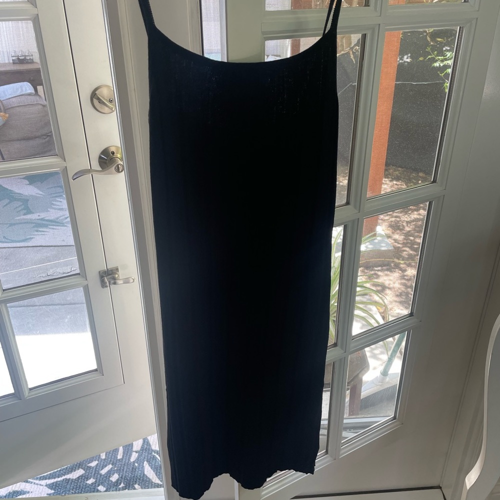 Midi Knitted Black Dress